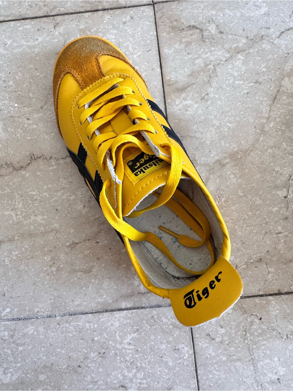 Onitsuka Tiger Yellow Mexico 66 Style Sneakers - Picture 4 of 5